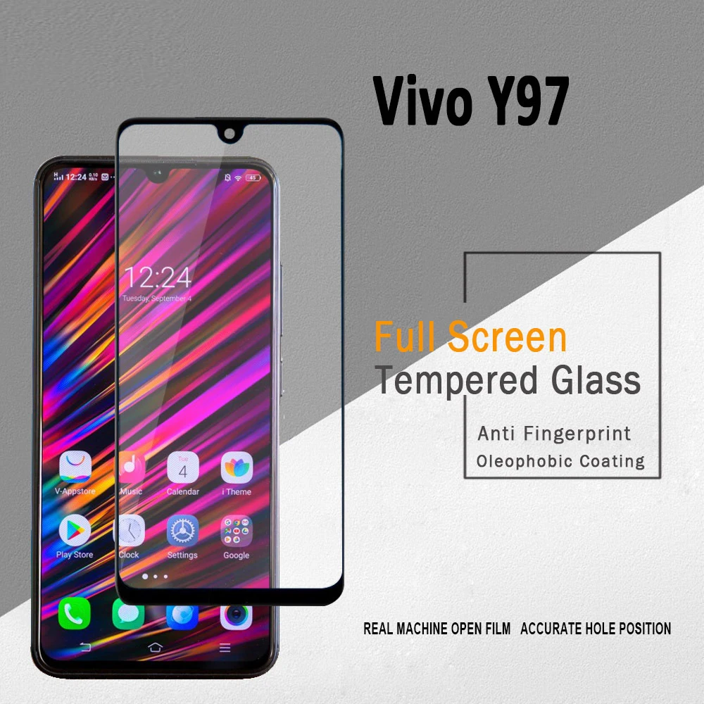 10 шт./лот 3D полное клеевое закаленное стекло для Vivo Y97 покрытие 9H Защитная пленка