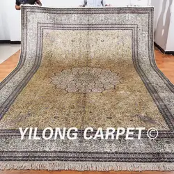 Yilong 10'x14 Классическая персидском стиле yilong фабрики ручной персидский шелковый восточные ковры для продажи (ML005A10x14)