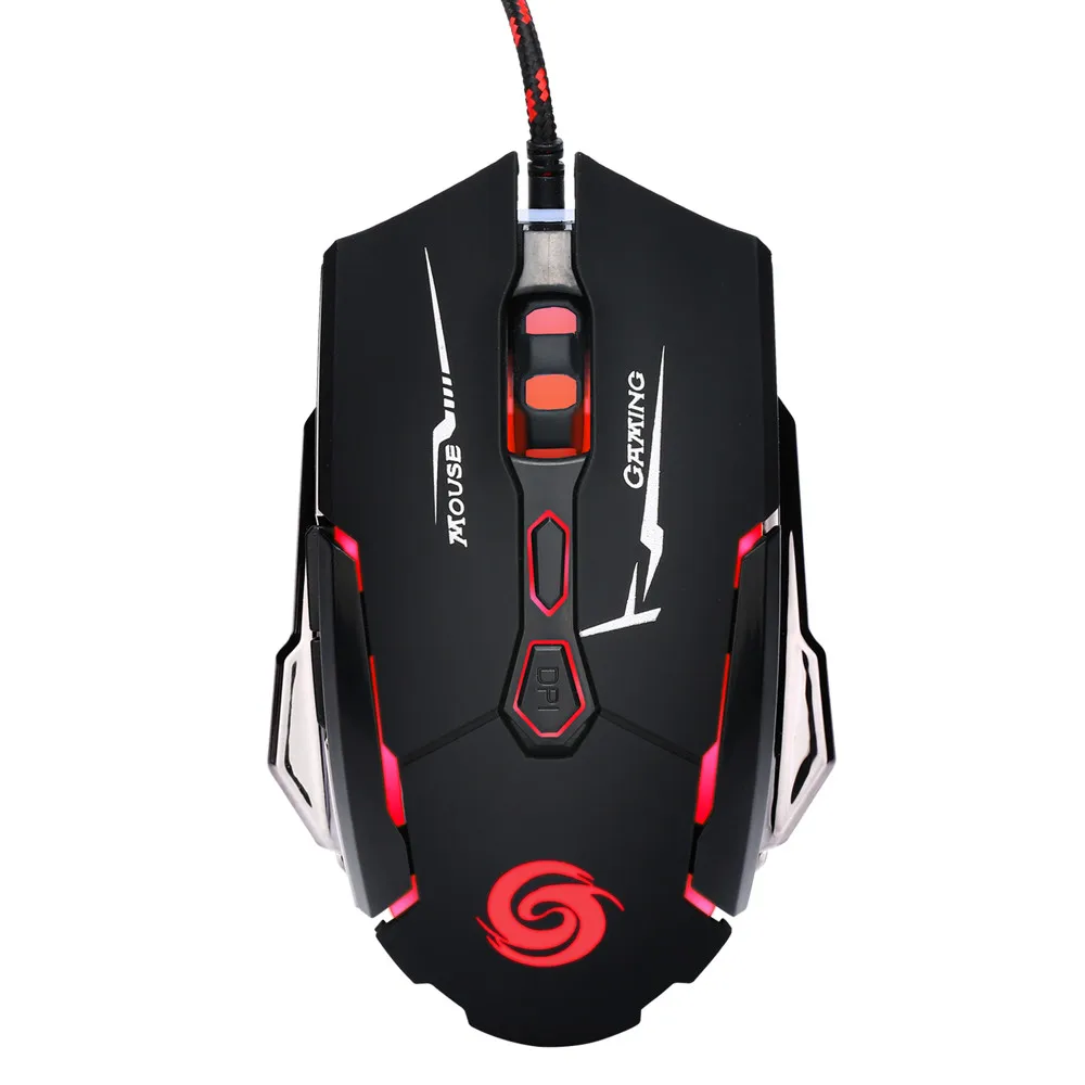 

Optical 4000DPI Gaming Mouse for Computer LED Laser 7 Buttons USB Wired Pro Gaming Mouse for PC Laptop Computer Mouse 0212#3