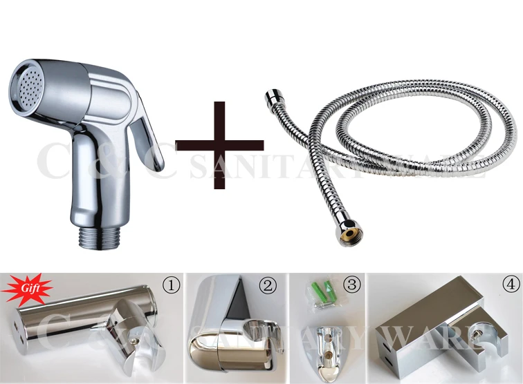 

Best Selling Product 2012! Single Handle ABS Chrome Shattaf Portable Bidet With Gift - Free Shipping A201S