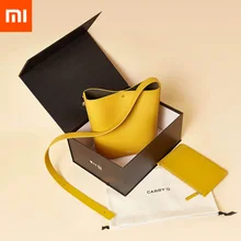 Xiaomi Mijia Carry'O, роскошная оригинальная кожаная сумка, мягкая сумка, сумка на плечо для женщин, для покупок, Универсальные высококачественные сумки