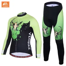 VEOBIKE Brand Ropa Ciclismo Factory Sales Direct Cycling Jersey Bicycle Spring Autumn Men Long Sleeve Cycling Jersey Set 8 Type