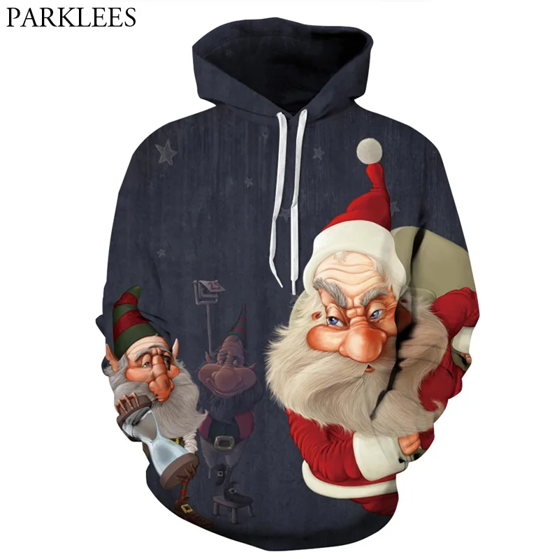 santa hooded sweatshirt