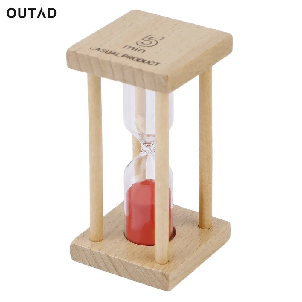 

OUTAD 1 minutes / 5 minutes Colorful Toothbrush Timer Hourglasses Sandglass Sand Clock Timers desktop clock