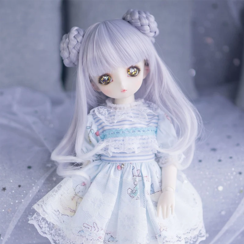 Bjd кукла парик для 1/3 1/4 1/6 1/8 bjd кукла парик для bjd кукла lcute косу волосы парик для sd bjd парик для кукол