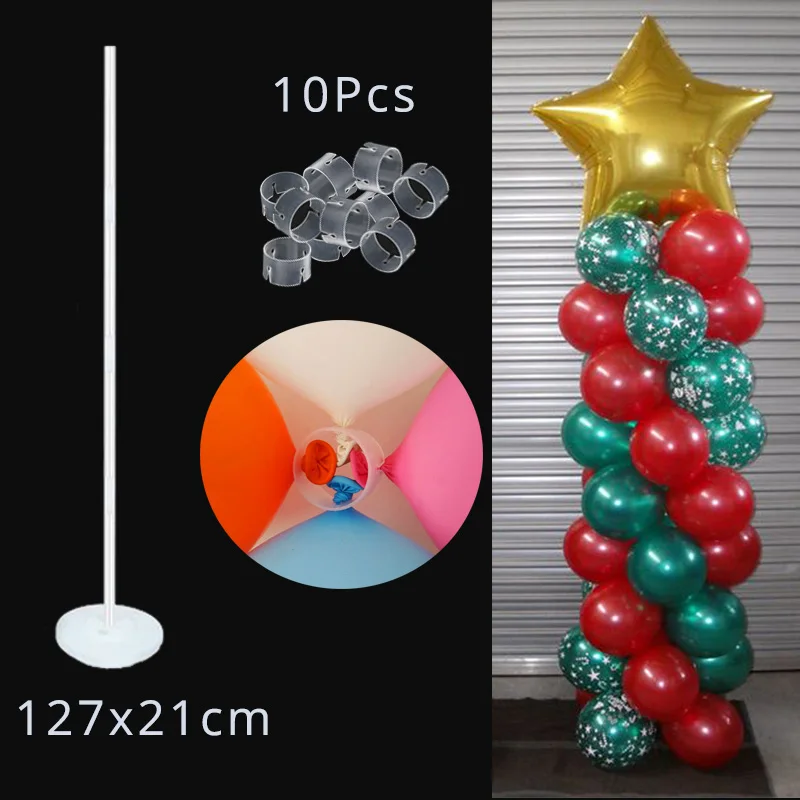 Подставка для воздушных шаров, набор для колонна-подставка, арка, пластиковый насос, украшение для дня рождения, детское предложение свадебных декоров - Цвет: 1set balloon stand