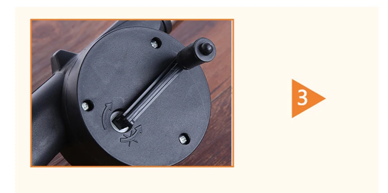 07 JDSR Manual Blower Outdoor Barbecue Fan Air Blower For Barbecue Fire Bellows Outdoor Cooking Picnic Camping Hand Crank BBQ Tools