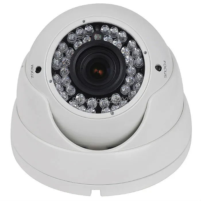 China Top 10 CMOS Night Vision 1200TVL Metal Dome Surveillance CCTV