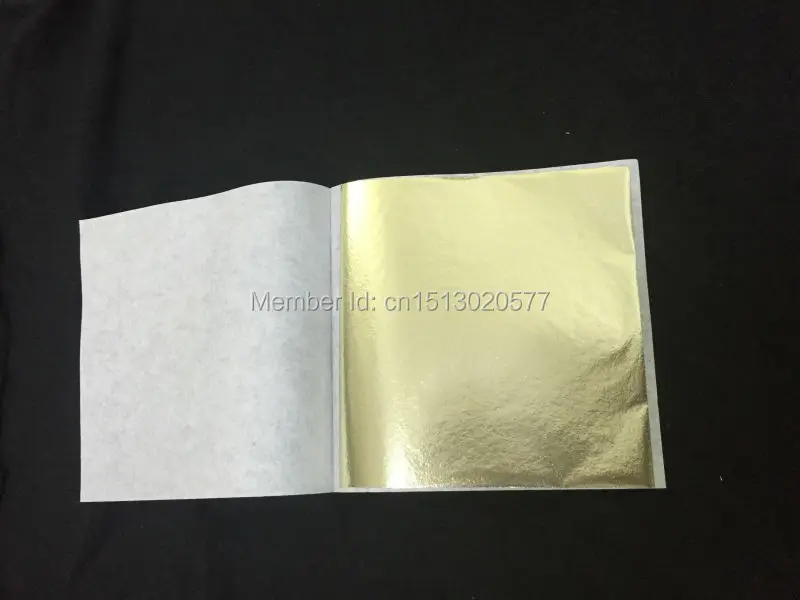 20 Feuilles d/'Or Argent 99,9/% pure 24K Edible Gold Leaf paper sheets