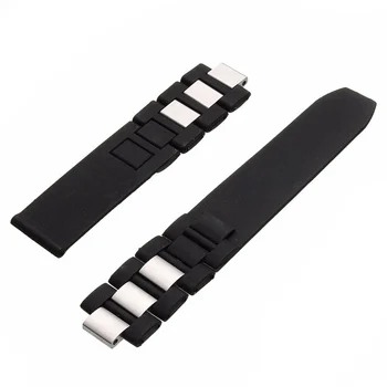 

Practical 20mm Silicone Strap Watch Band For Chronoscaph Autoscaph 21 Band, Black