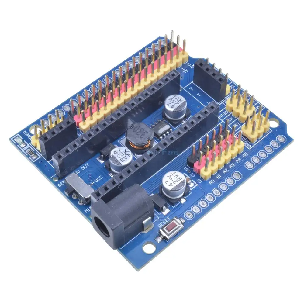 Плата расширения diymore Standard Nano V3.0 I/O плата Micro Sensor Shield 5 В Модуль платы для Arduino UNO R3