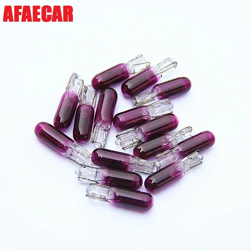 

AFAECAR 20pcs T5 2723 12V 1.2W W2x4.6d Line Instrument Indicator Light