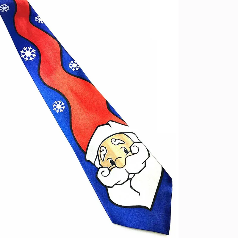 Стиль новогодний галстук мужские галстуки Рождественская елка характер галстуки модные шелковые галстуки для мужчин и женщин - Цвет: 15
