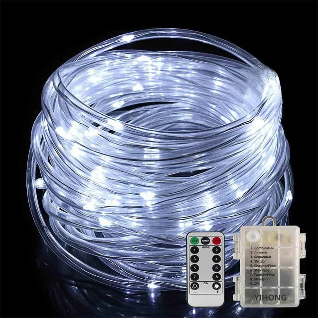 Led String Light 8 Modes Remote Control Rope Lights 10m 5m Leds Led String Light 8 Modes Remote Control Rope Lights 10m 5m Leds Waterproof Starry Fairy Battery Ed Christmas Decor
