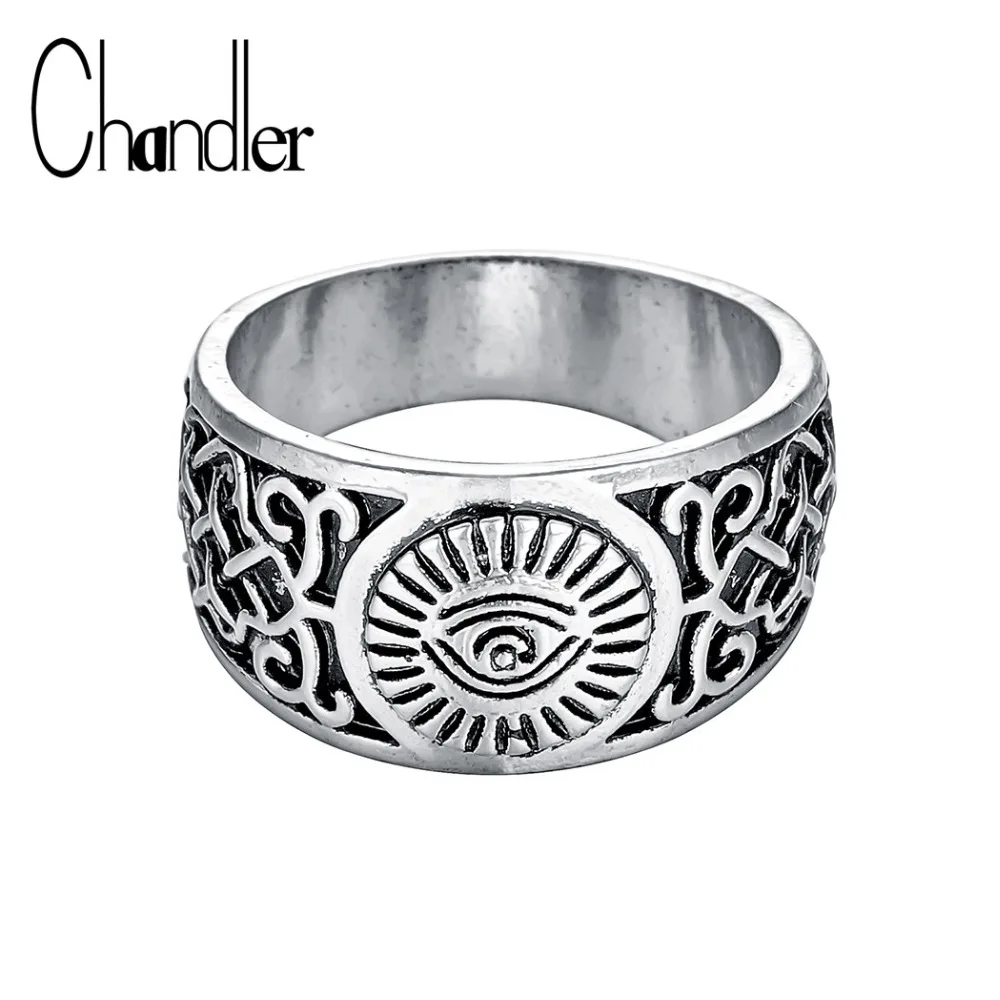 Винтажное мужское кольцо Chandler с изображением всех видов глаз уникальные кольца