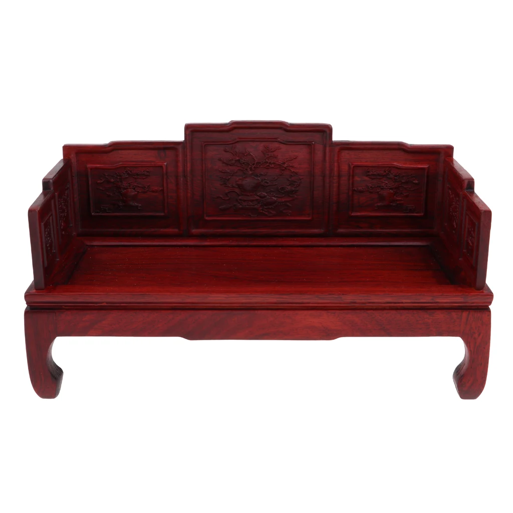 

1/6 Scale Wooden Chinese Arhat Bed Bench for Barbie Hot Toys Blythe Dolls House Furniture Model Collections