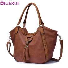 DIGERUI Tassel Handbag Female Shoulder Bag Large Capacity Casual Shoulder Messenger Bag Ladies Bags A7897