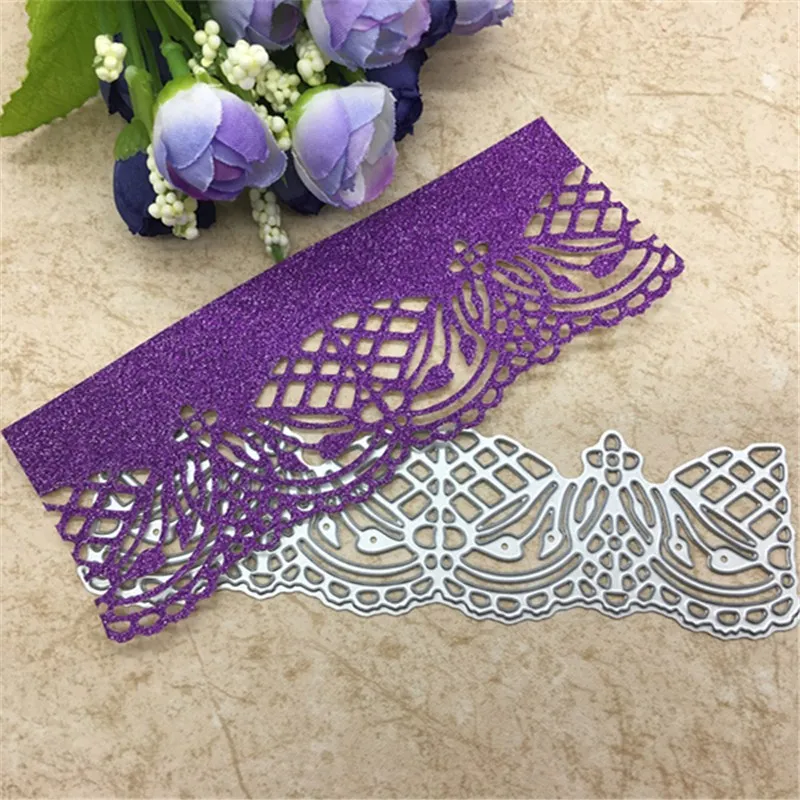 

Lace edge frame background gate Metal Cutting Dies Stencil Scrapbooking Photo Album Card Paper Embossing Craft DIY