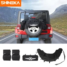 SHINEKA Stowing Tidying for Jeep Wrangler JK TJ JL YJ CJ Spare Tire Bag Multi Functional Outdoor Storage Rear Trunk Bag цена SHINEKA Stowing Tidying for Jeep Wrangler JK TJ JL YJ CJ Spare Tire Bag Multi Functional Outdoor Storage Rear Trunk Bag цены онлайн