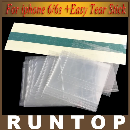 

50pcs 4.7 inch High Quality for Mitsubishi 250um OCA Optical Clear Adhesive for iPhone 6/6s + 50 pcs Easy Tear Stick