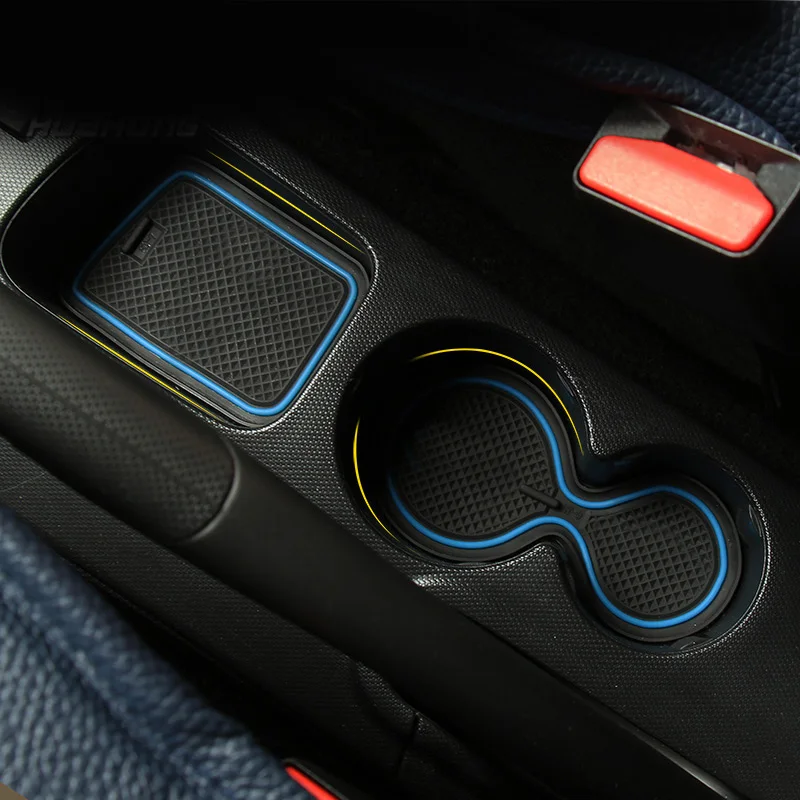 Vtear QM3 Противоскользящий коврик для дверей Renault Captur Нескользящие коврики слот