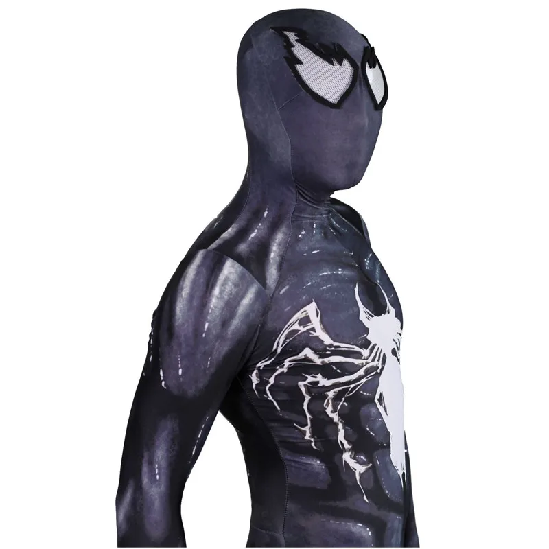 Новый костюм для тематической вечеринки Venom Symbiote Spider супергероя воина зентай