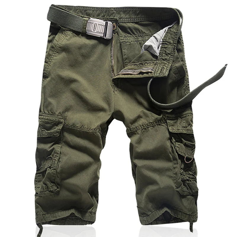Летние Новые мужские камуфляжные шорты, мужские высококачественные повседневные пляжные шорты, мужские свободные шорты, мужские шорты в стиле милитари
