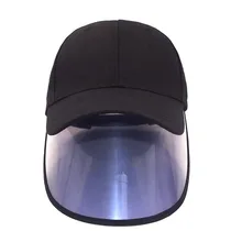 Кепка унисекс MinanSer, велосипедная прозрачная Солнцезащитная шляпа, цветная пластиковая космическая шляпа, летняя кепка, модный съемный козырек из ПВХ