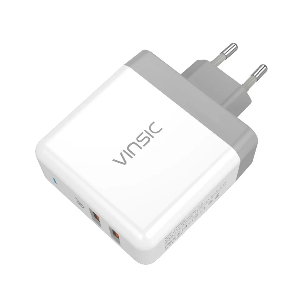 Vinsic 36W Quick Charge 3 0 Dual USB QC3.0 настенное зарядное устройство для iPhone iPad Samsung Galaxy S7/S6/Edge Mi5