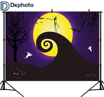 

Dephoto Halloween Photography Backdrops Jake moon ghost party Background photo studio photocall shoot props photobooth photocall