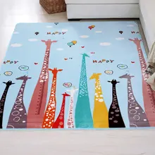 Милый мультяшный детский коврик, фланелевый Детский мягкий коврик, детский дорожный игровой коврик