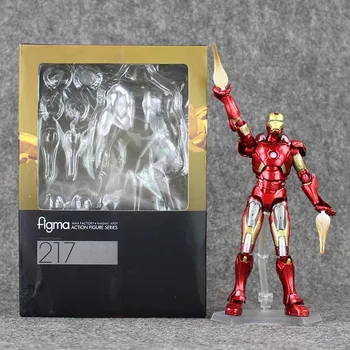 

17 cm The Super Hero Iron Man Figma 217 Action PVC Figure Collection Model Toys Dolls