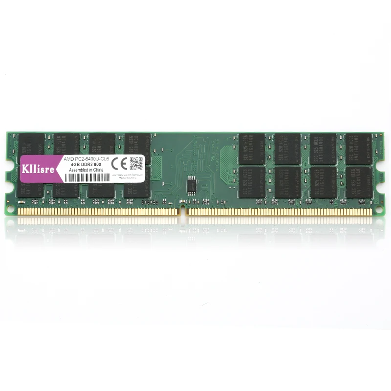 

Kllisre ram ddr2 4GB 800MHz PC2-6400U Memory 240 pins non-ECC 1.5v desktop dimm