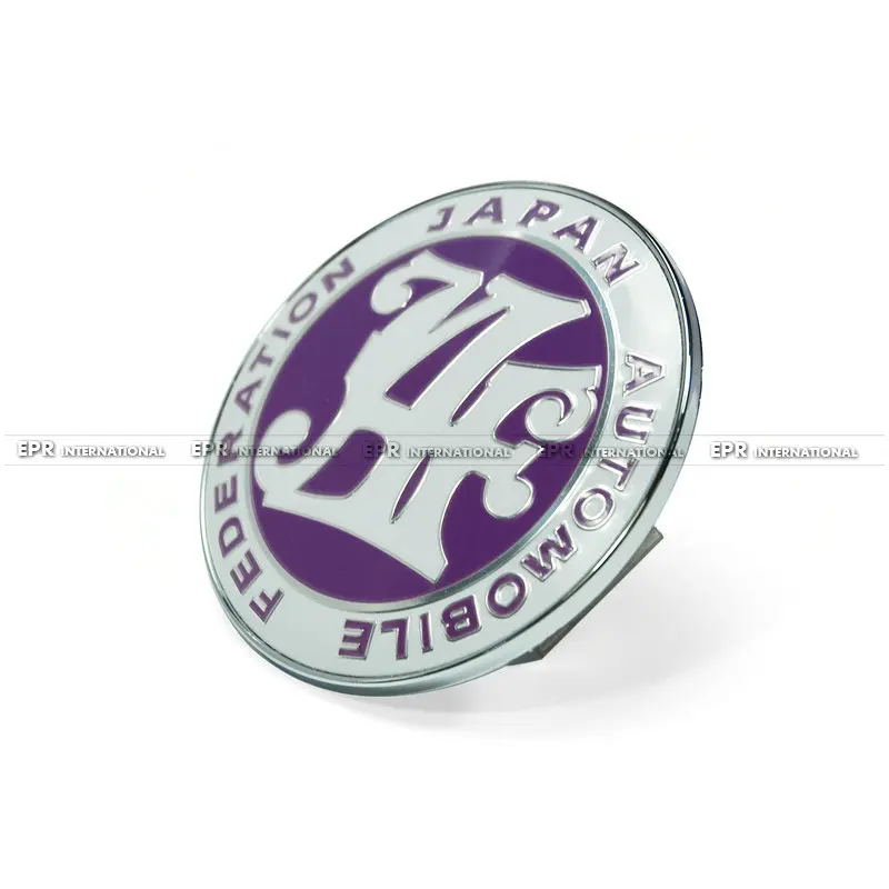 Автомобильный Стайлинг фиолетовый JAF передний значок для радиаторной решетки 90 мм диаметр эмблемы Универсальный JDM