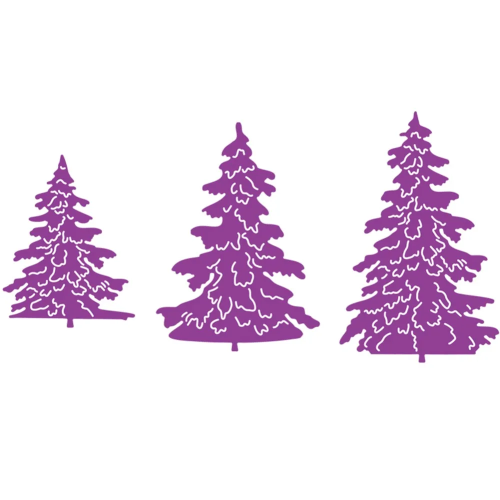 

3pcs/set Metal Cutting Dies For Scrapbooking Tree shape Stencils DIY Album Cards Decoration Embossing Die Cuts Template Mold