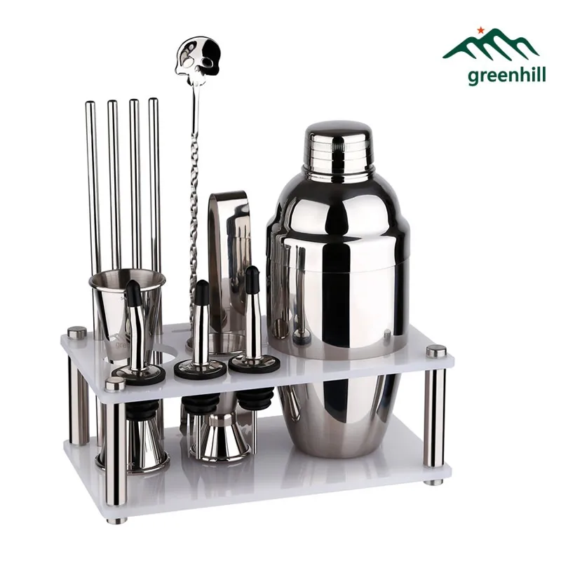 Premium Barware / Bar Tool Set 12 Pieces Bartender Kit Includes Shaker