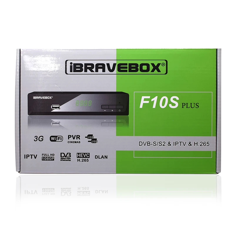 IBRAVEBOX F10S плюс спутниковый ресивер HD H.265 ручное сканирование каналов PK DVB-S/S2 для Испании арабский Cccam