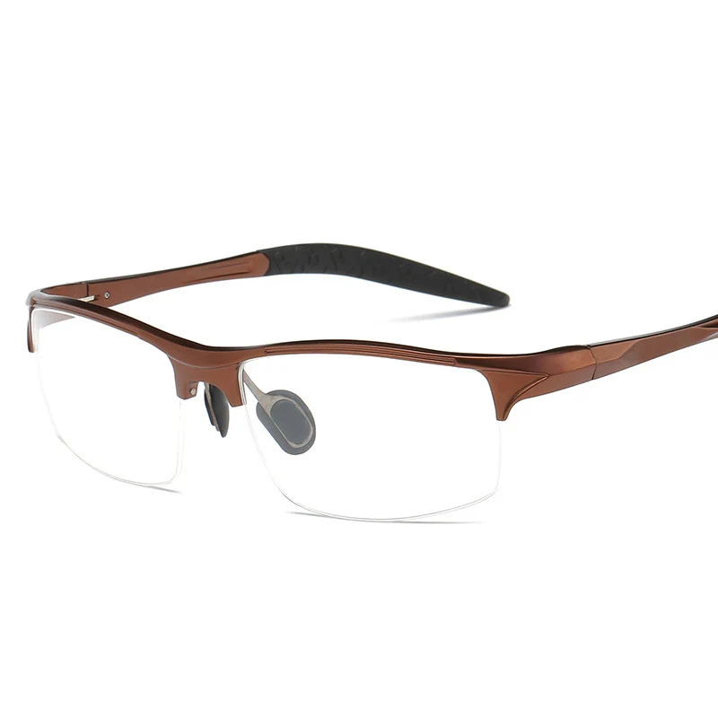 Мужские очки из алюминиево-магниевого сплава, оправа для очков, оправа для мужчин, зеркальная близорукость, оптическая оправа, полуоправа, ветрозащитные очки