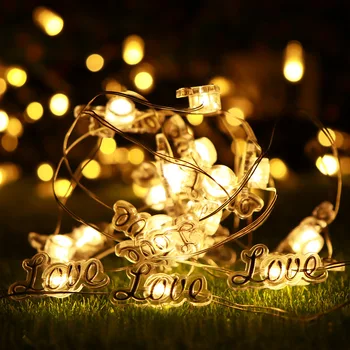 

Wenhsin Silver LED Light String Love 20LED 8 Mode Outdoor Indoor Waterproof Christmas Garden Decorative Lantern
