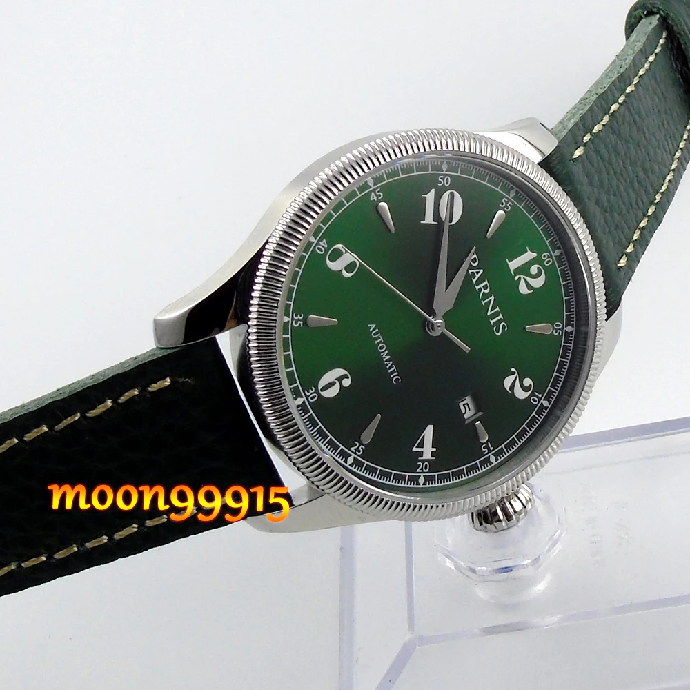 42mm Parnis green dial Sapphire Glass 21 jewels miyota Automatic mens Watch 42mm Parnis green dial Sapphire Glass 21 jewels miyota Automatic mens Watch