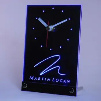 

tnc0431 Martin Logan Speaker Audio Home Table Desk 3D LED Clock