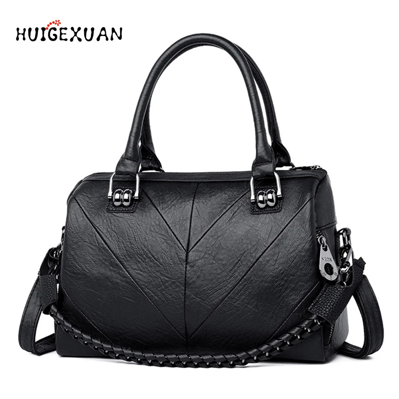 

Fashion Women's Bag High Quality PU Leather Handbags Leisure Female Office Crossbody Bags Ms Shoulder Tote Bags 2 Shoulder Strap