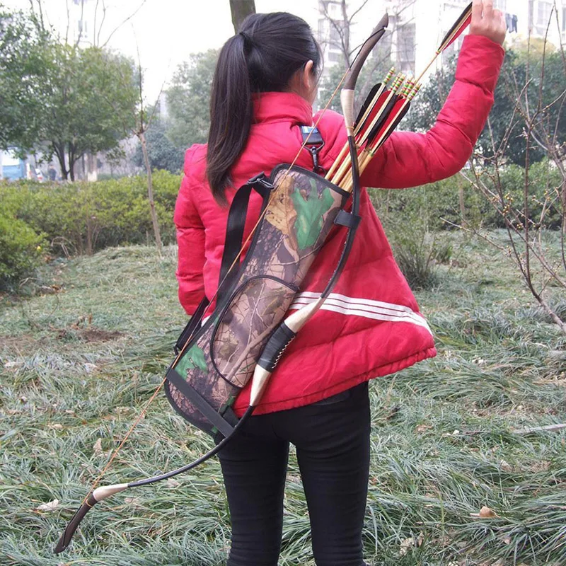 comprar Bolsa Saco Arco de Caça Alvo Tiro Com Arco Quiver Setas Caza de Volta Saco Da Cintura Quadril Titular Seta Caça Ao Ar Livre ferramentas Úteis