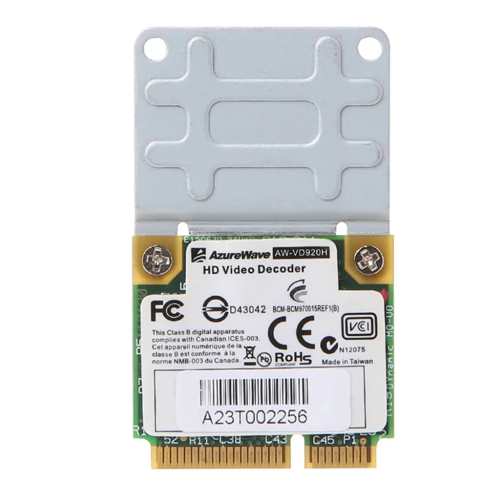 BCM970012 BCM70015 Кристальный декодер формата HD карты AW-VD904 мини PCIE карты для APPLE tv ноутбуков