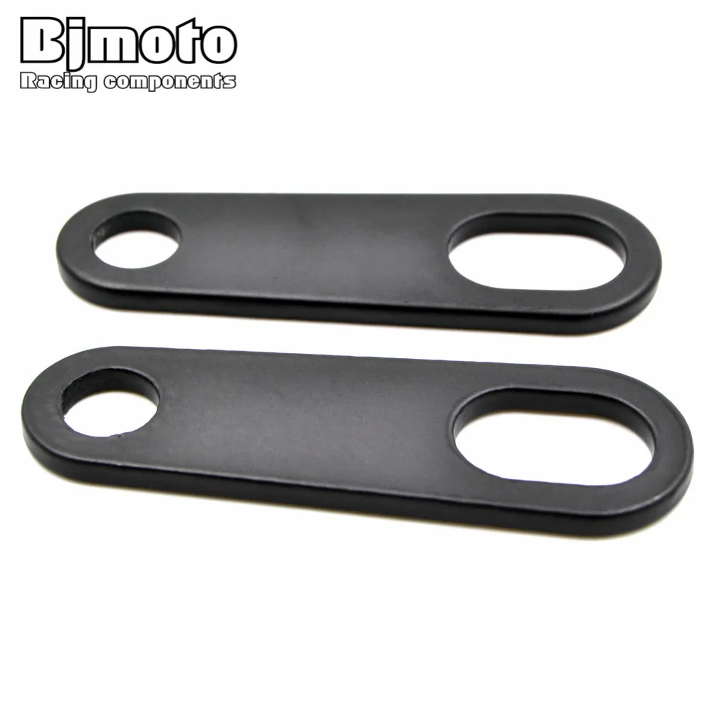 

Pair Motorcycle Turn Signal Indicator Light Lamp Holder Retro Shock Brackets Adapter For Custom Fork Chopper Bobber Racer Clamp