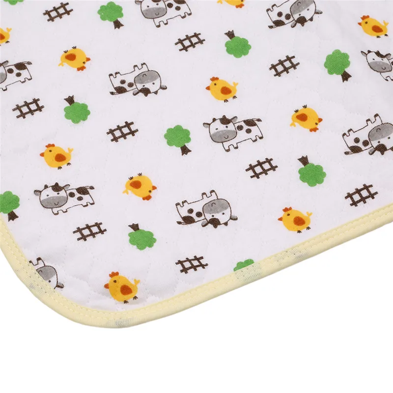 Beli Anak anak Newbown Kartun Dicetak Reusable Popok Katun Popok Kasur Tahan Air Lembar Mengubah Mat Bayi Tempat Tidur Pad