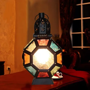 

Awgu American Table Lamps Creative glass lamp European bedroom bedside lamp warm turtle shape garden wedding desk lamp LU71365