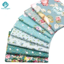 8 шт. жир четвертей 1" x 22"/46 см x 56 см зеленый цветочный из хлопчатобумажной ткани для лоскутного шитья кукольная ткань ручной работы Рукоделие материал