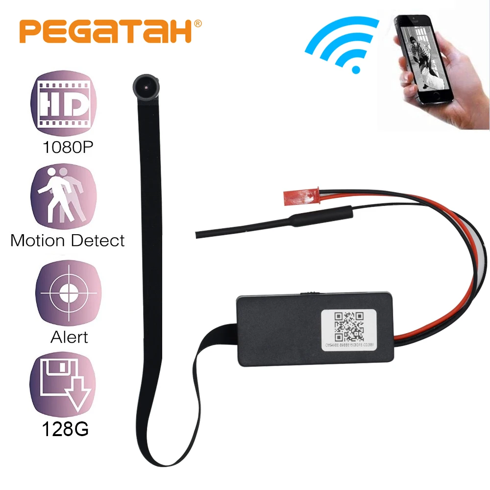 Мини камера HD 1080P с Wi Fi дистанционным мониторингом инфракрасным ночным видением TF