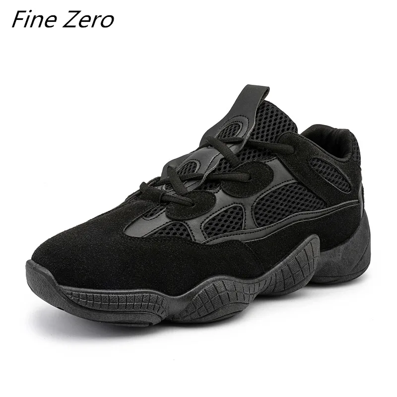 Всесезонная обувь унисекс для бега на открытом воздухе, Мужская обувь для бега, увеличивающая рост, спортивные женские кроссовки, дышащие повседневные кроссовки - Цвет: black